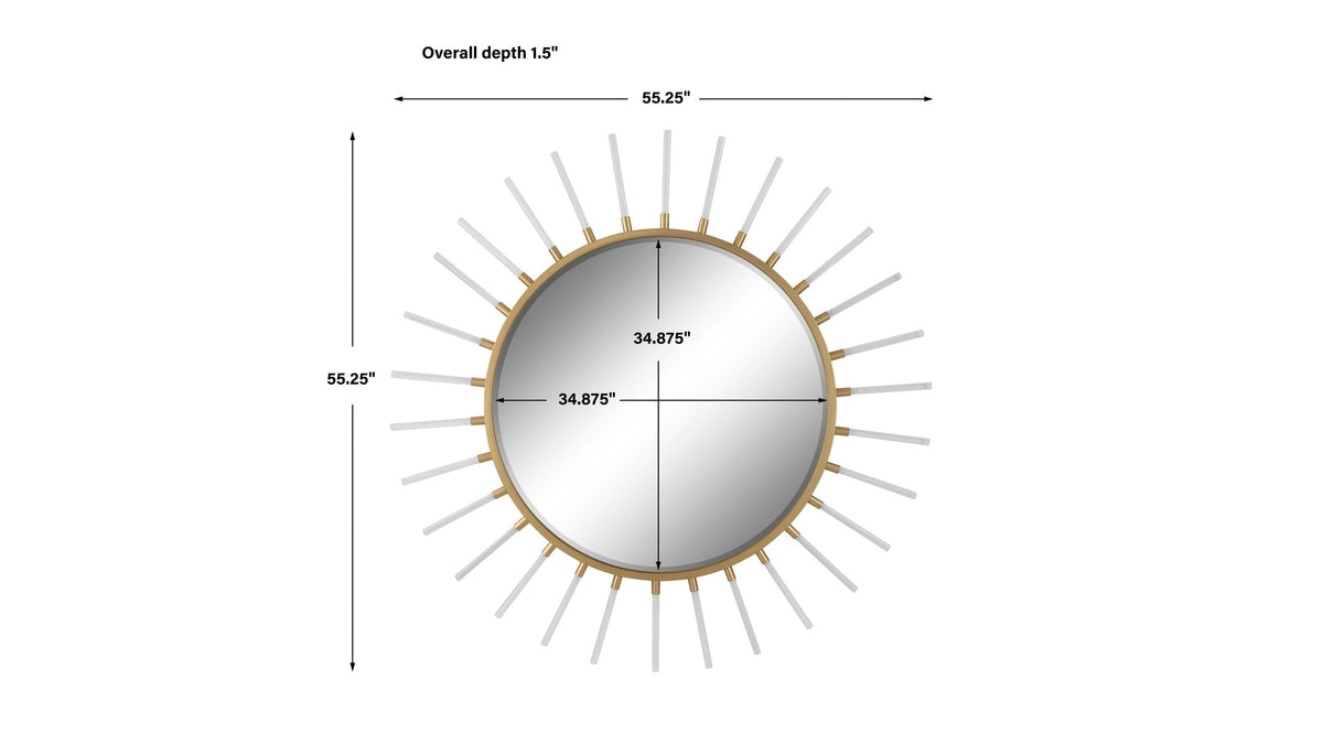Oracle - Round Starburst Mirror