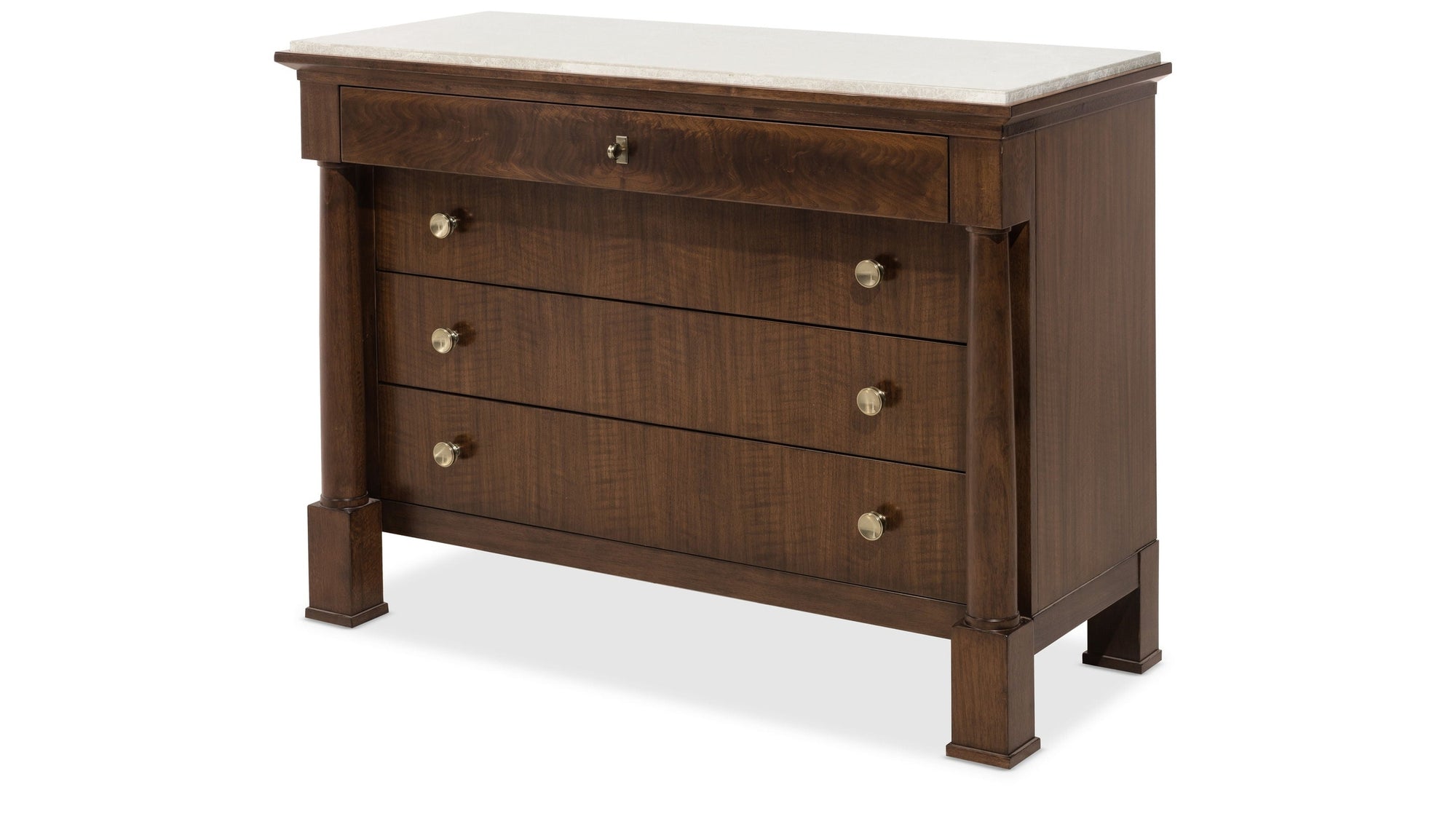 Archives - Four-Drawer Chest - Dark Brown