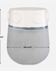 Mulvane - Ceramic Garden Stool - Gray