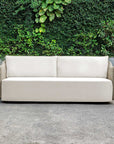 Sunset - Wicker Outdoor Sofa - Oatmeal / Oyster White
