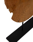 Teak Sculpture Set (Set of 2) - Dark Brown