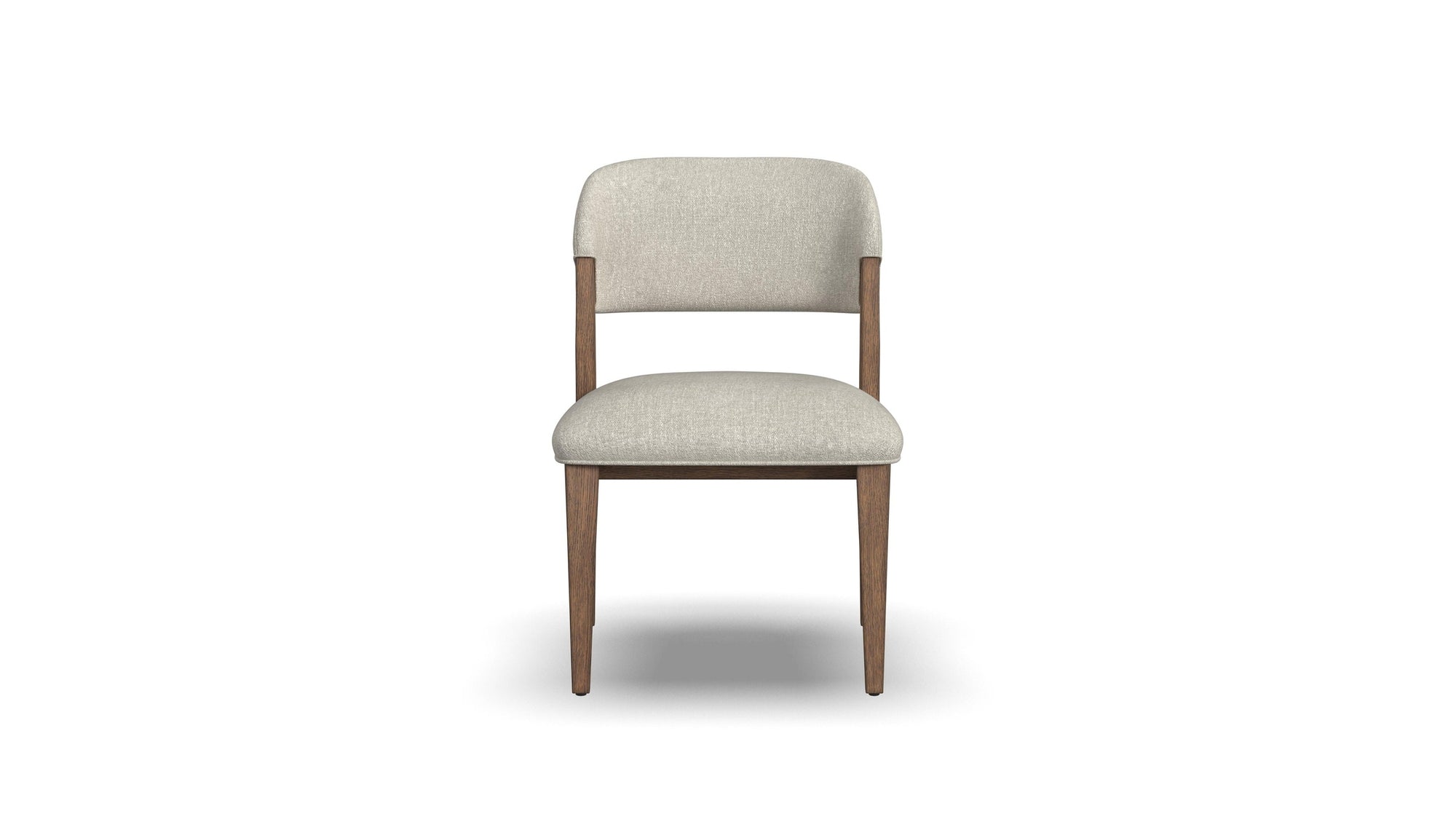 Lyra - Upholstered Barrel Chairs Set of 2 - Pearl Silver