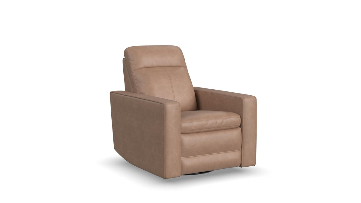 Dutch - Power Swivel Gliding Recliner With Power Headrest, Lumbar, Heat &amp; Massage