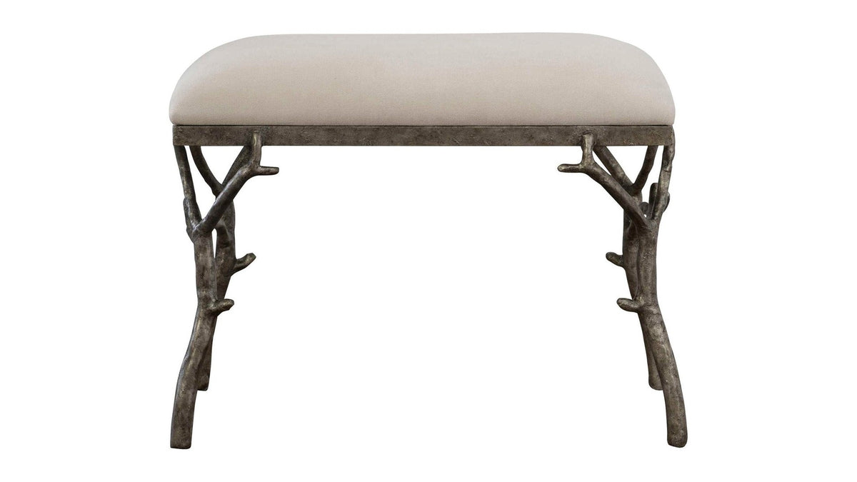 Lismore - Small Fabric Bench - Beige