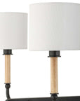 Franconia - 8 Light Pendant - Black / White