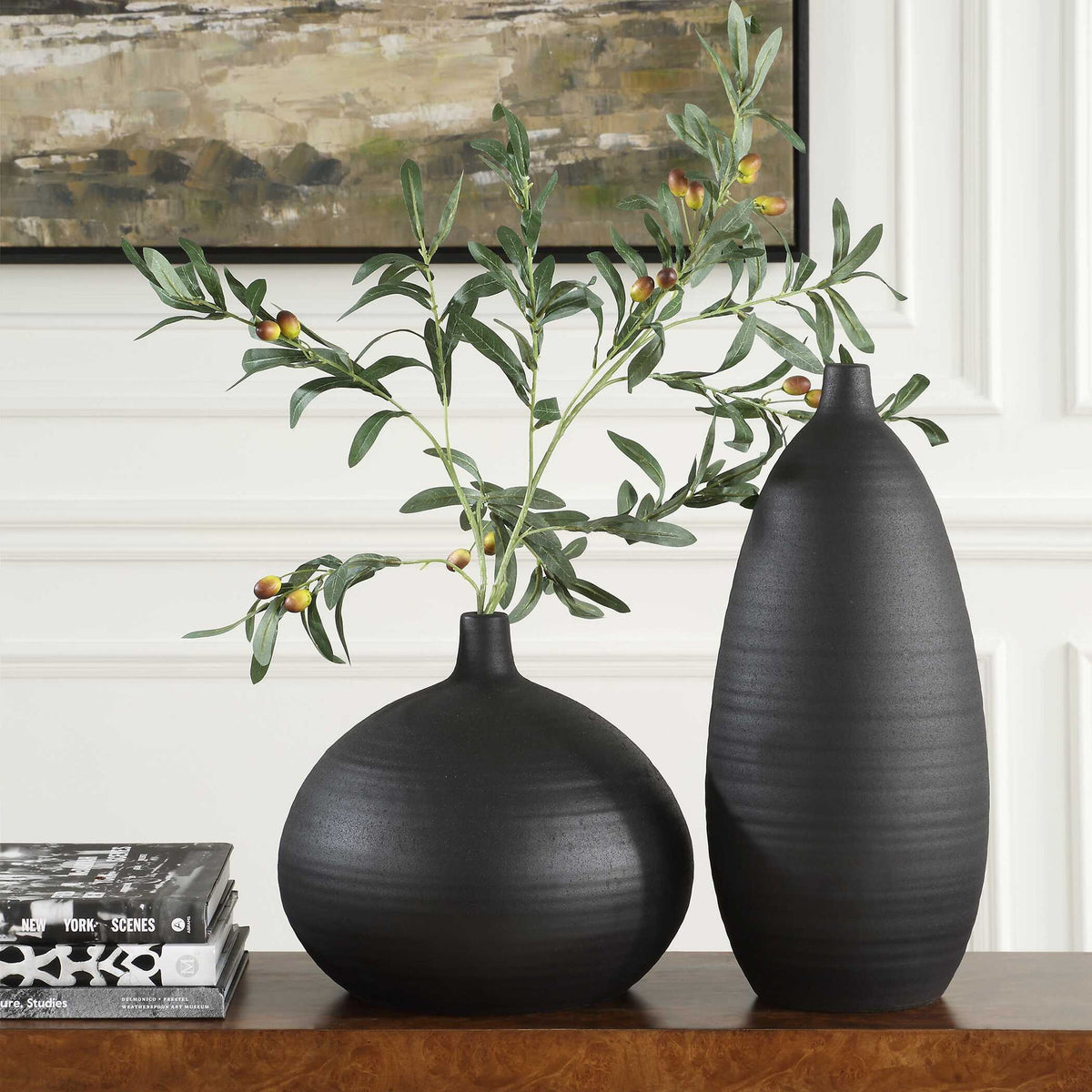 Bower - Vases Set of 2 - Black