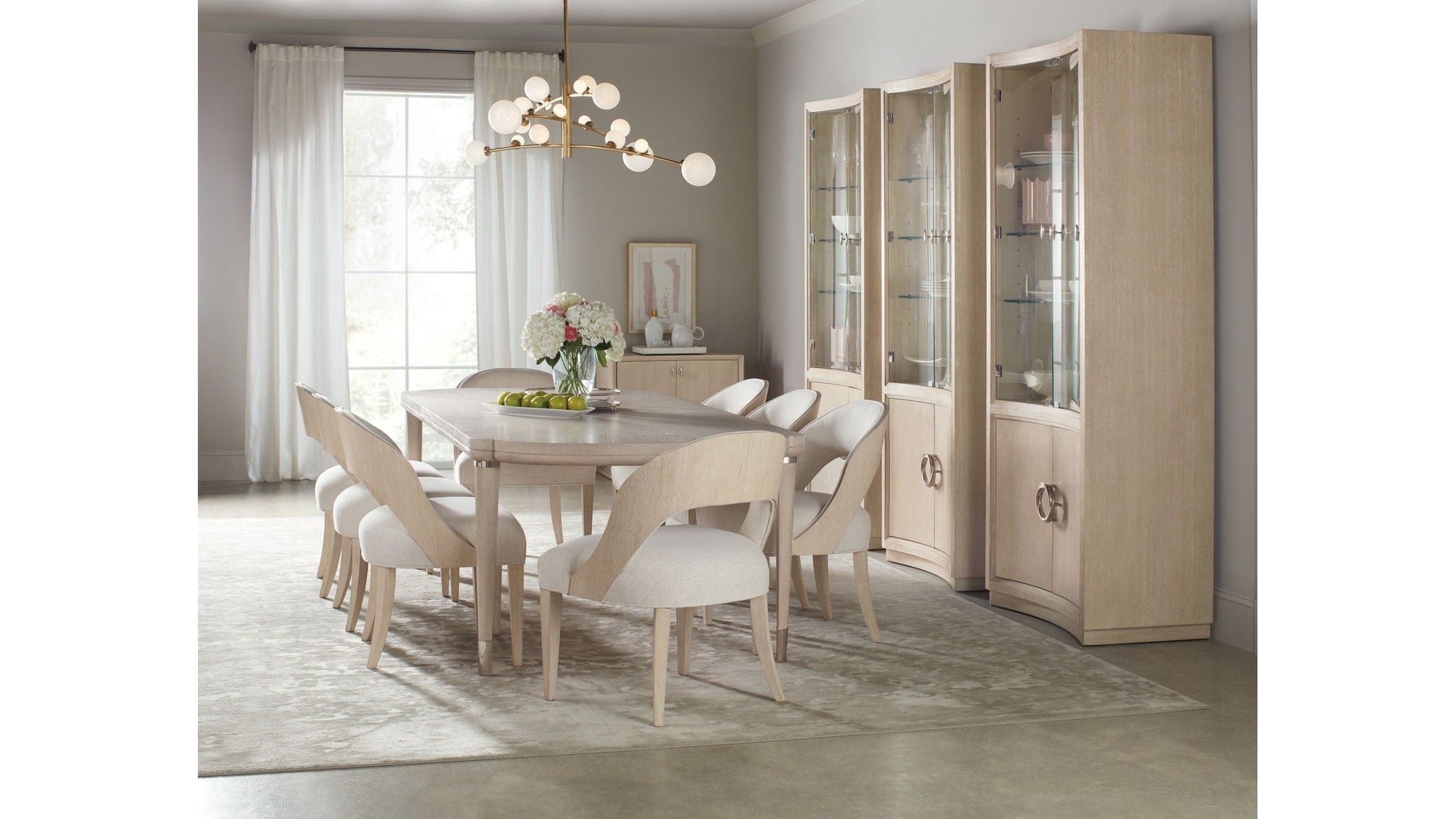 Nouveau Chic - Side Chair Set of 2 - Light Brown