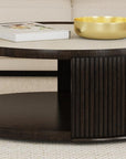 Rivera - Coffee Table - Espresso Oak / Gold