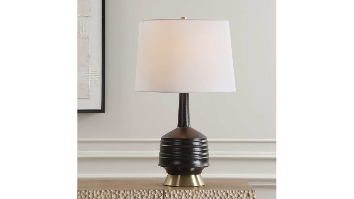 Foster - Black Glaze Table Lamp