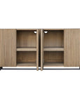 Kellem - Wood 4 Door Cabinet - Natural