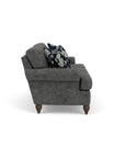 Moxy - Fabric Sofa, T-Shaped Seat Cushion, Rolled Arms