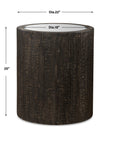 Sequoia - Mirrored Drum Table