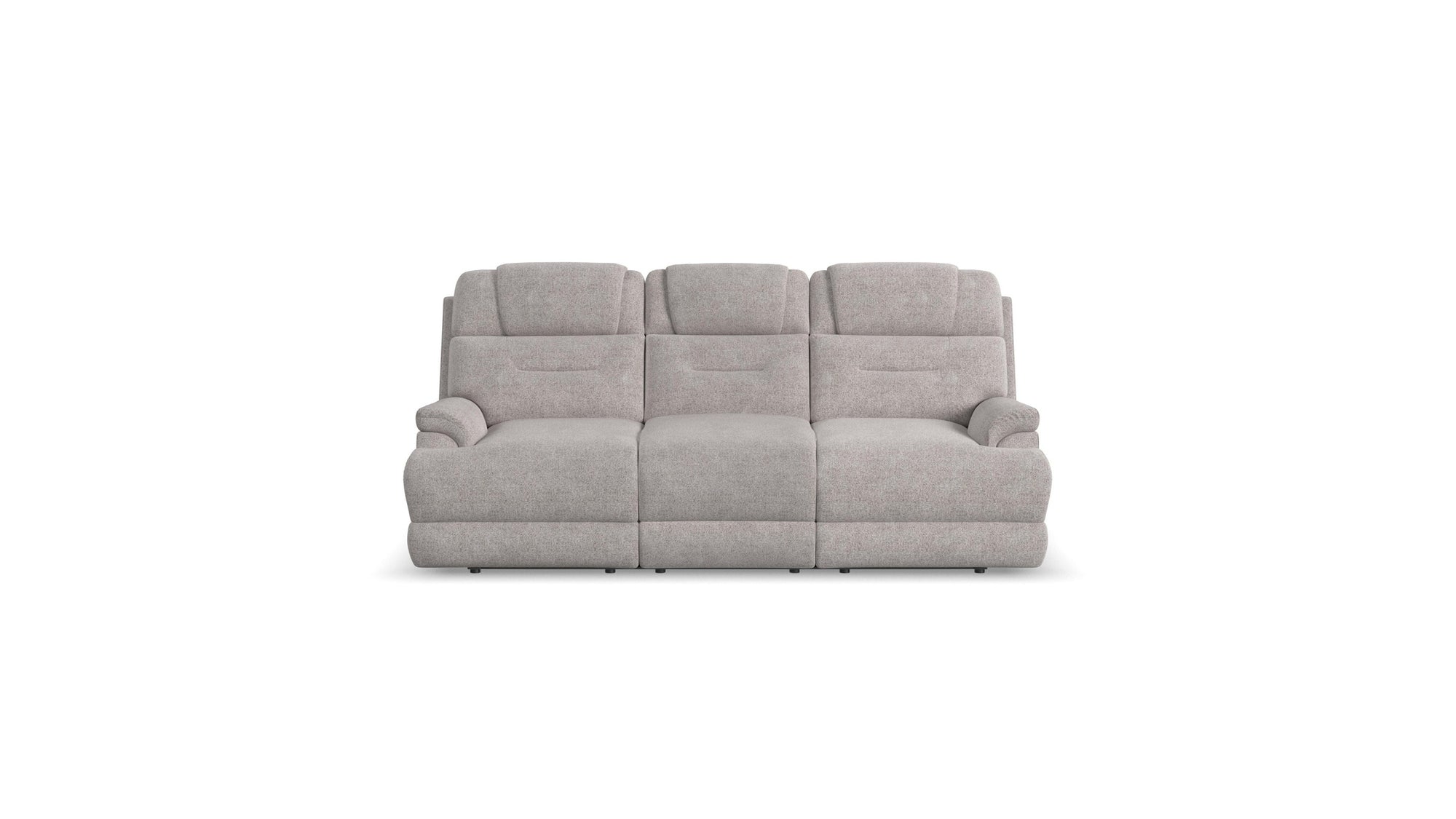 Zecliner Zofa - Power Sleep Sofa With Power Headrests & Lumbar - Dove