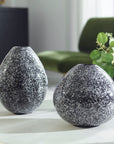 Cosmic - Black & White Vases (Set of 2) - Black