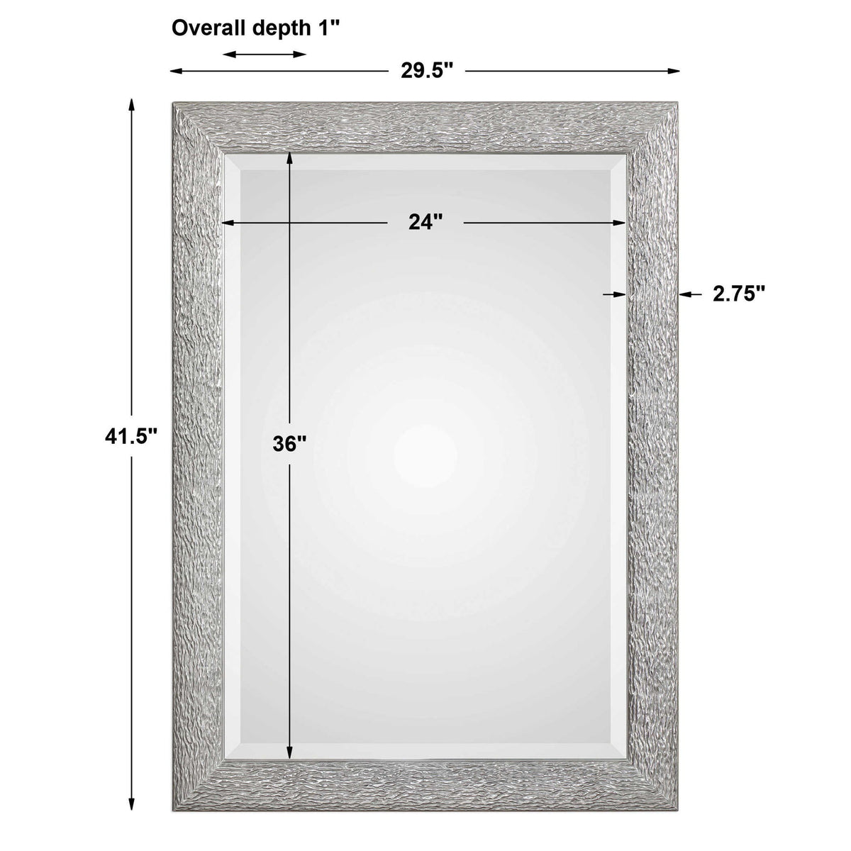 Mossley - Metallic Mirror - Silver