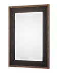 Staveley - Rustic Mirror - Black
