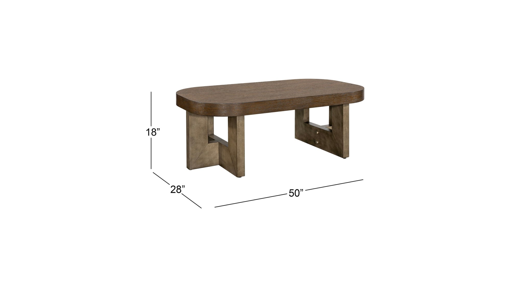 Nova - Coffee Table - Cerused Charcoal Oak