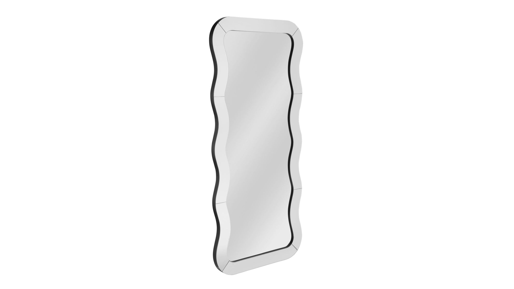 Wave - Floor Mirror - White