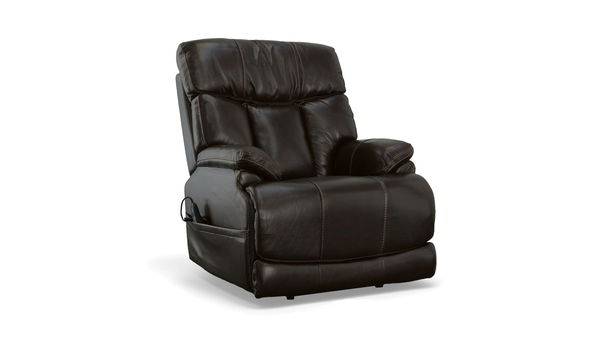 Clive - Power Recliner With Power Headrest & Lumbar - Black