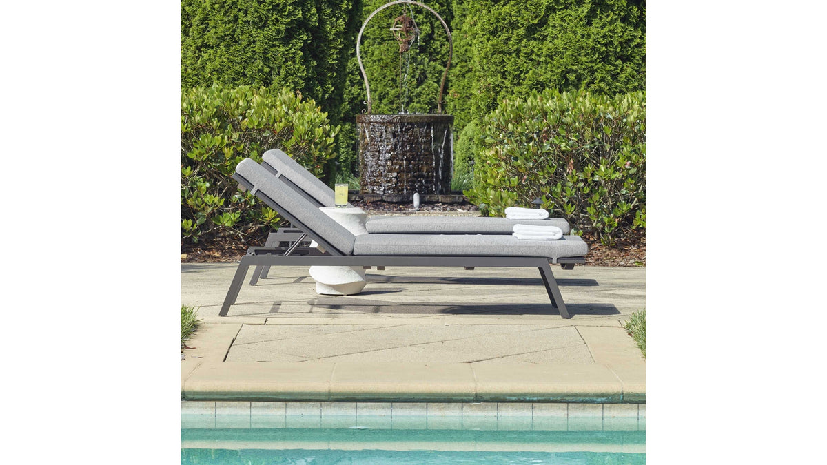 Bea - Outdoor Pool Chaise - Black