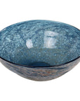 Genovesa - Aqua Glass Bowl - Blue