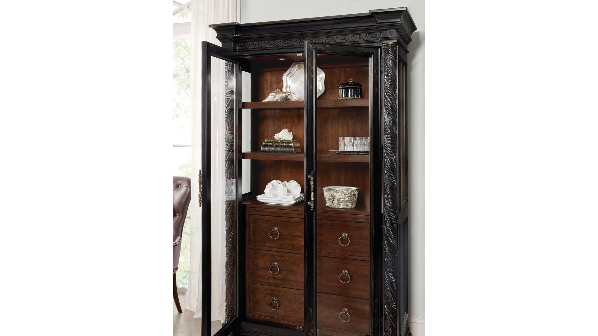 Charleston - Display Cabinet - Black