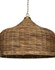 Tauranga - Seagrass 5 Light Pendant - Light Brown