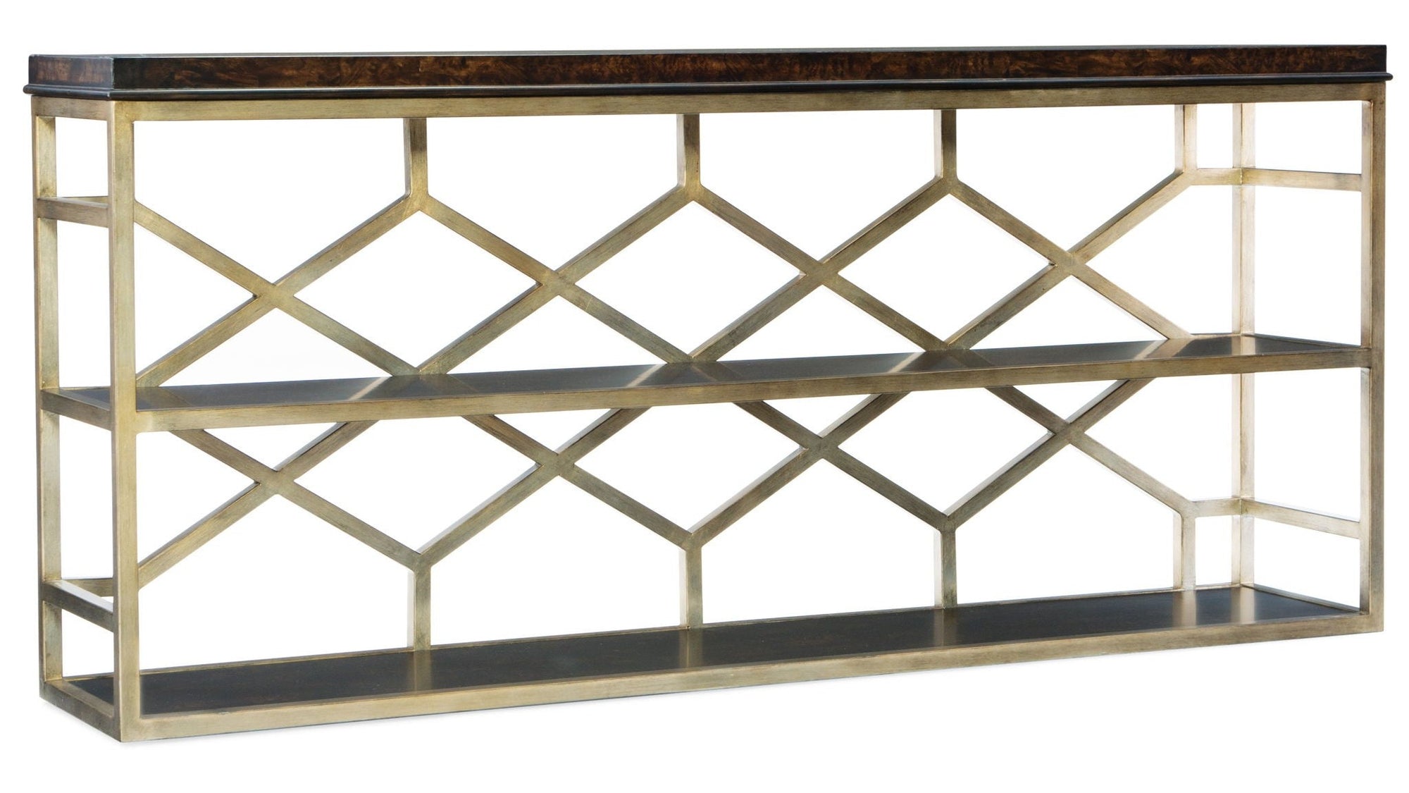 Melange - Giles Console Table - Dark Brown