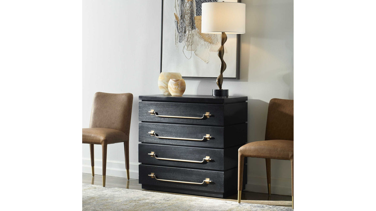 Halifax - Mahogany Accent Chest - Black