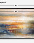 Seafaring Dusk - Hand Painted Abstract Art - Beige