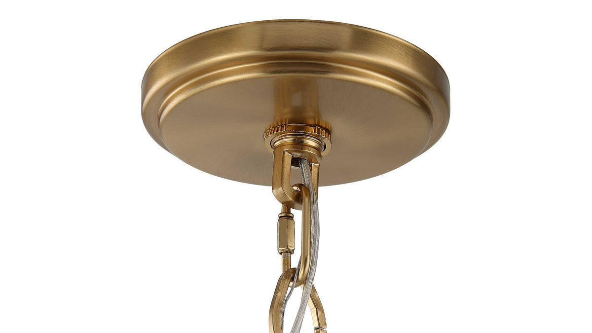 Lautoka - Rattan 8 Light Chandelier - Light Brown