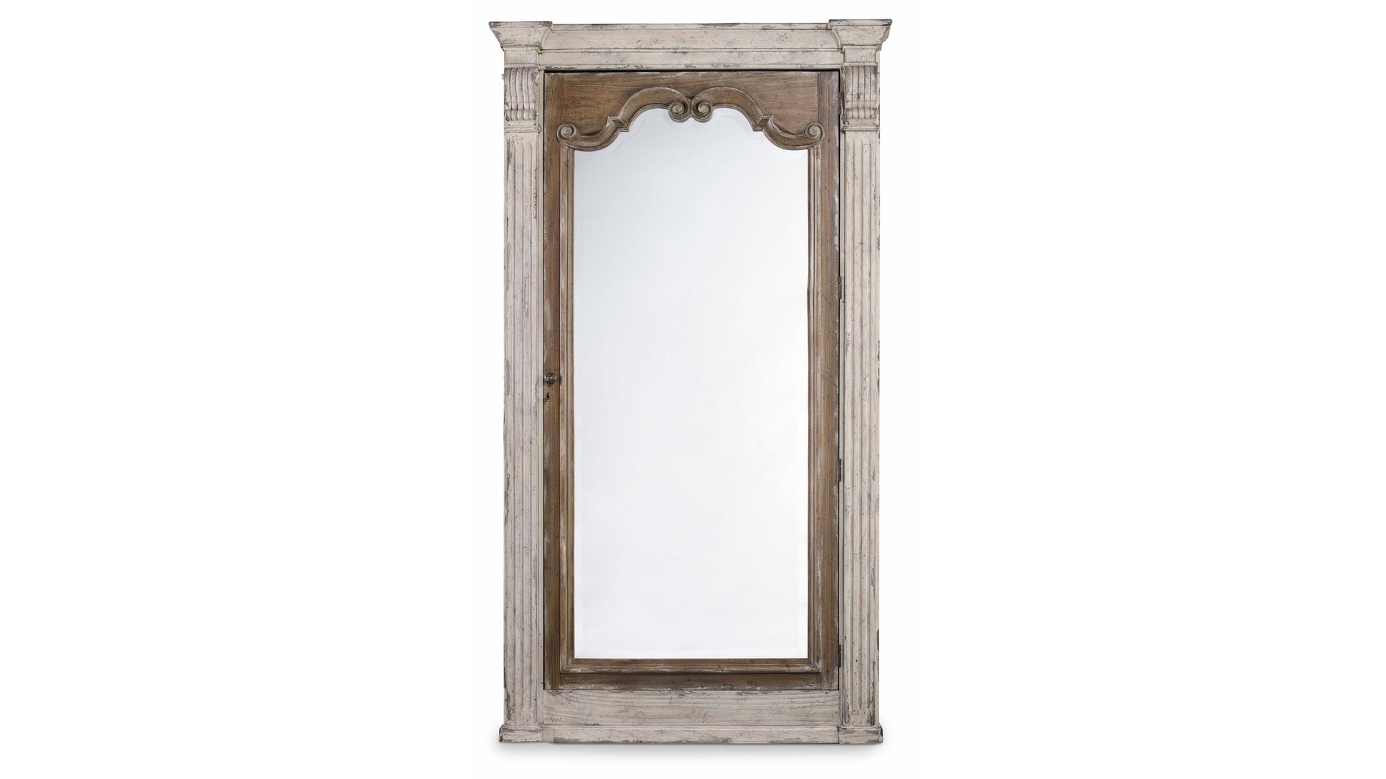Chatelet - Floor Mirror With Jewelry Armoire Storage - Paris Vintage