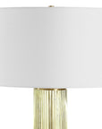 Mirah - Glass Table Lamp - Olive Green