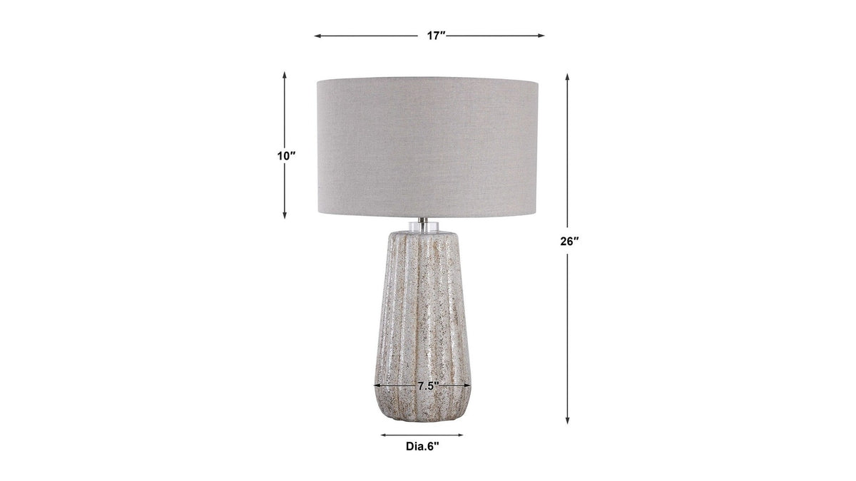 Pikes - Table Lamp - Stone-Ivory