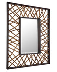 Teak Maze - Rectangle Mirror