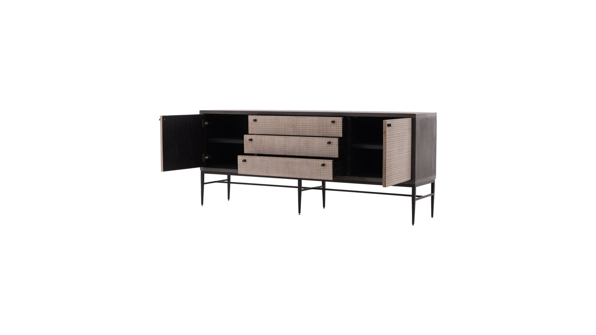 Glacier - Sideboard - Light Brown / Black