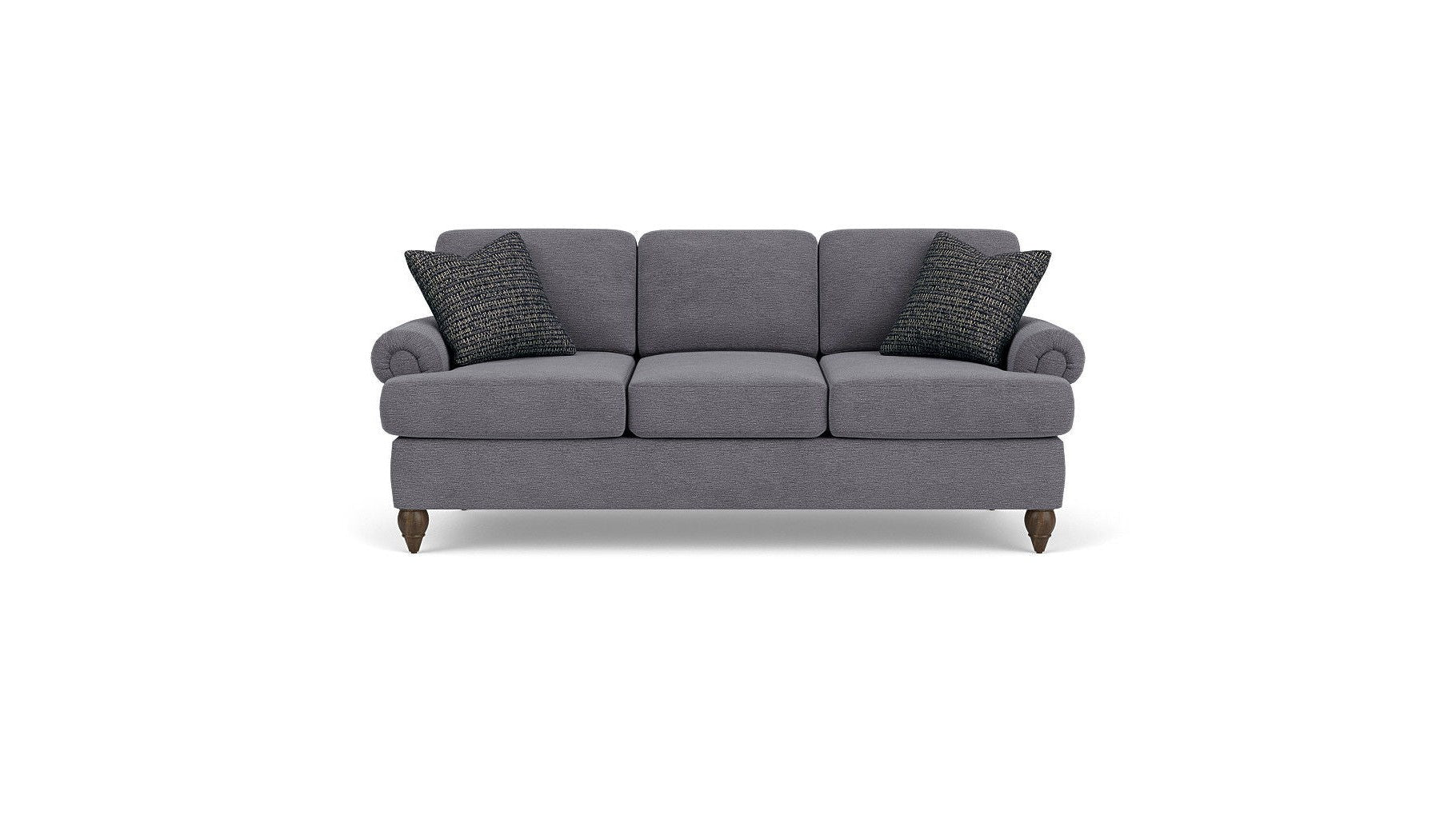 Moxy - Fabric Sofa, T-Shaped Seat Cushion, Rolled Arms