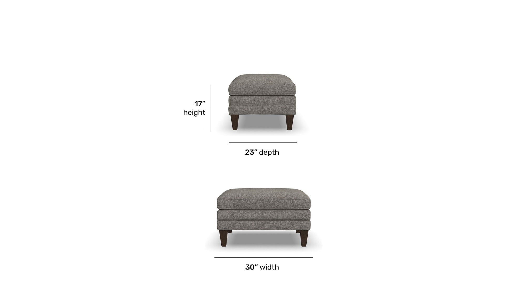 Eleanora - Fabric Ottoman