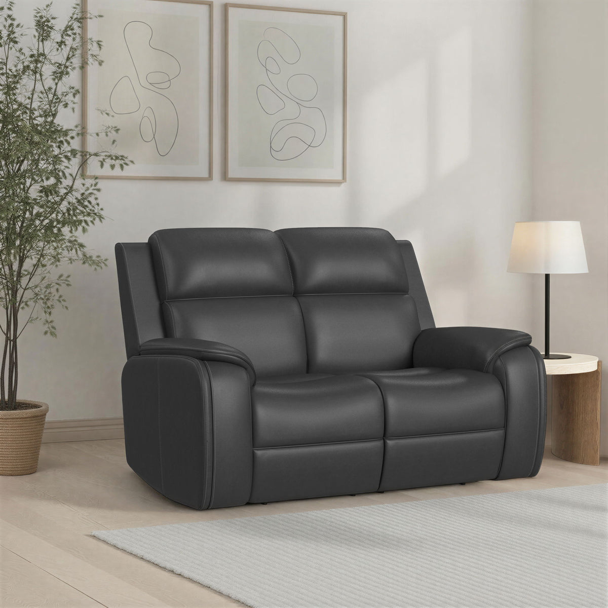 Ziggy - Power Reclining Loveseat With Power Headrest, Lumbar, Heat &amp; Massage