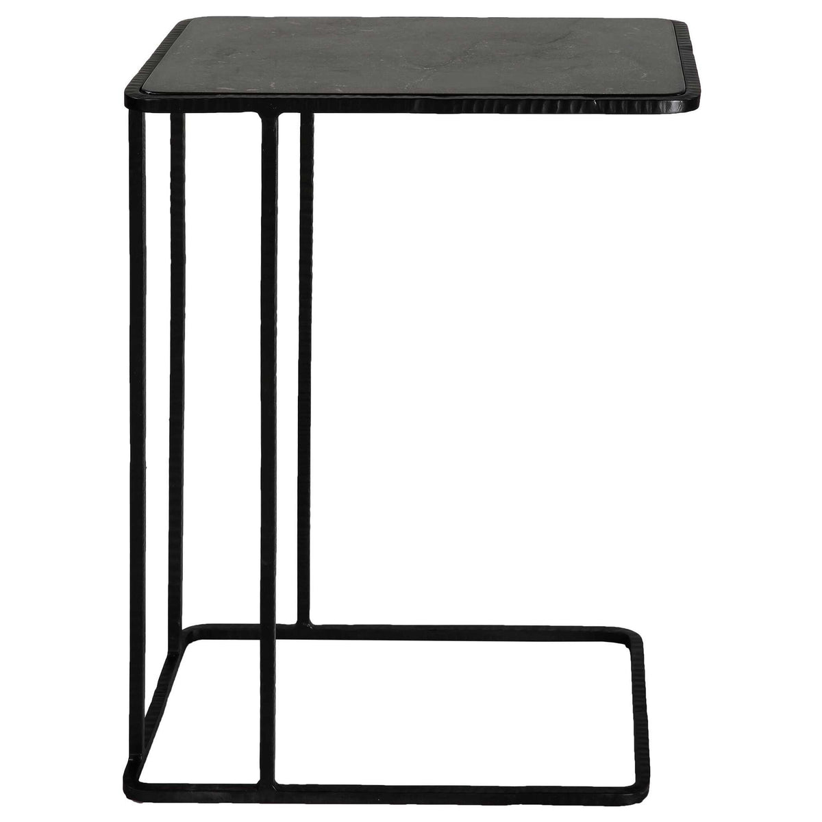 Cavern - Stone &amp; Iron Accent Table