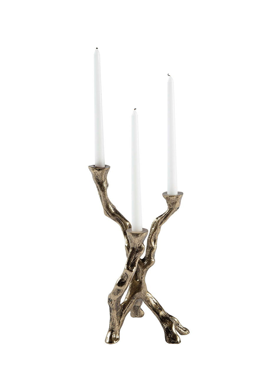 Tina - Candle Holder Trio (Set of 3) - Bronze