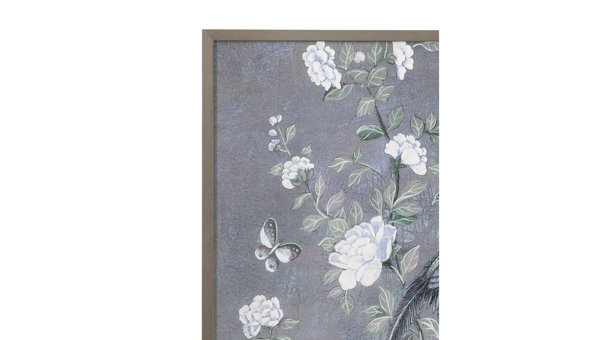 Birds & Blooms Framed Print Set of 2 - Dark Gray