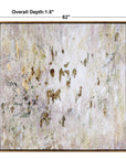 Golden Raindrops - Modern Abstract Art - Beige