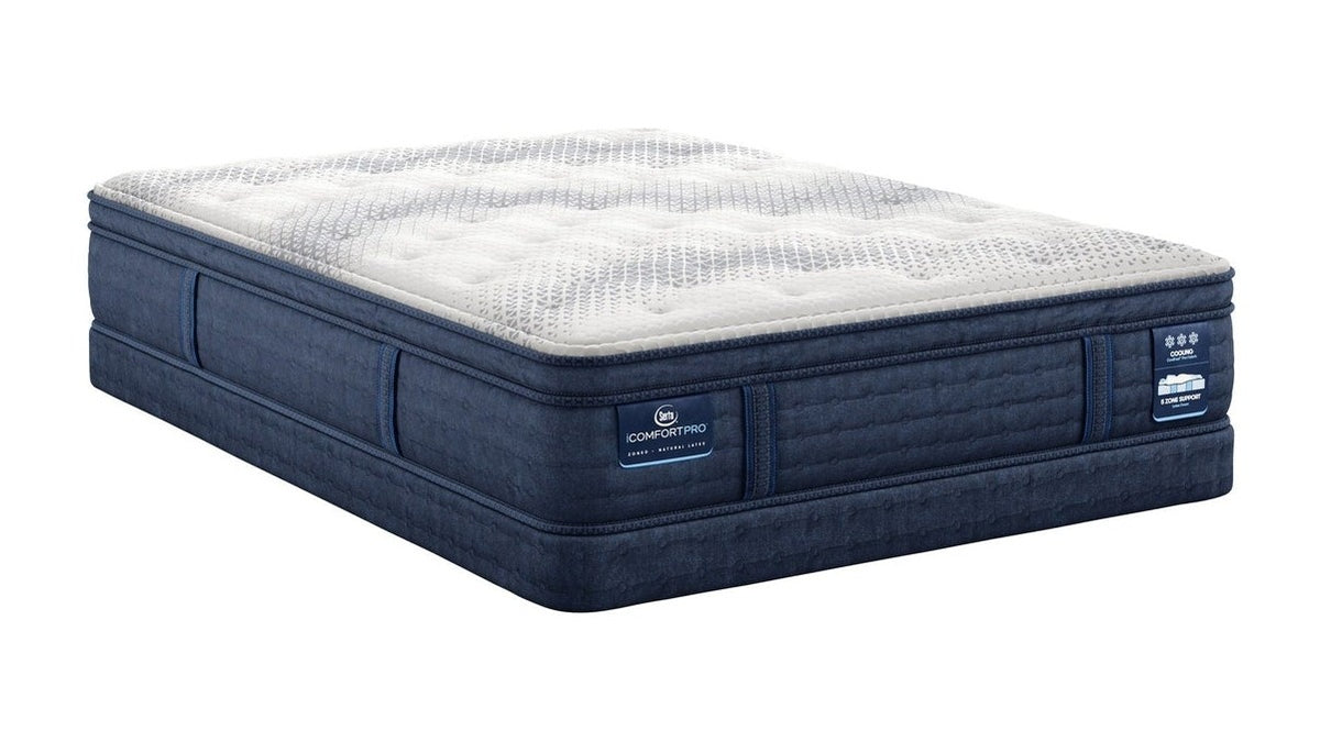iComfortPro - 15" Dartmouth Latex Foam Plush Pillow Top Mattress