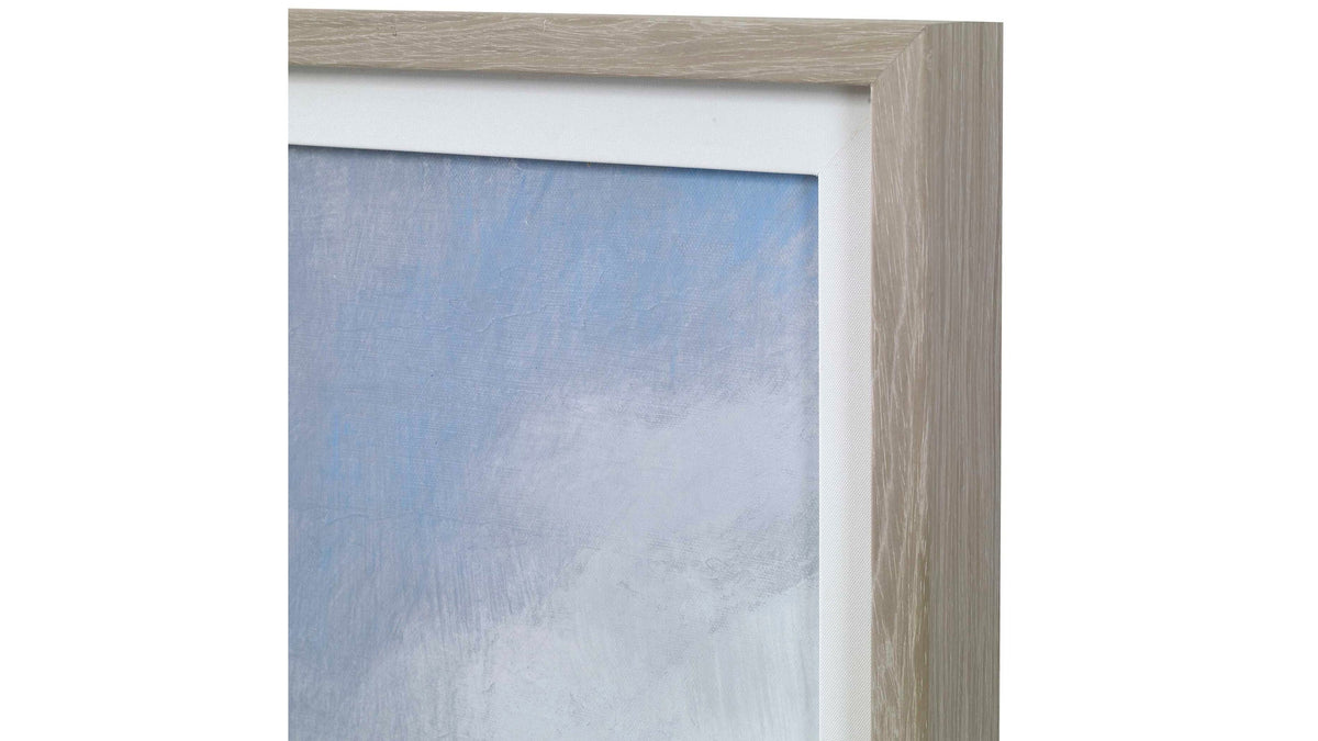Distant Land - Framed Print - Blue