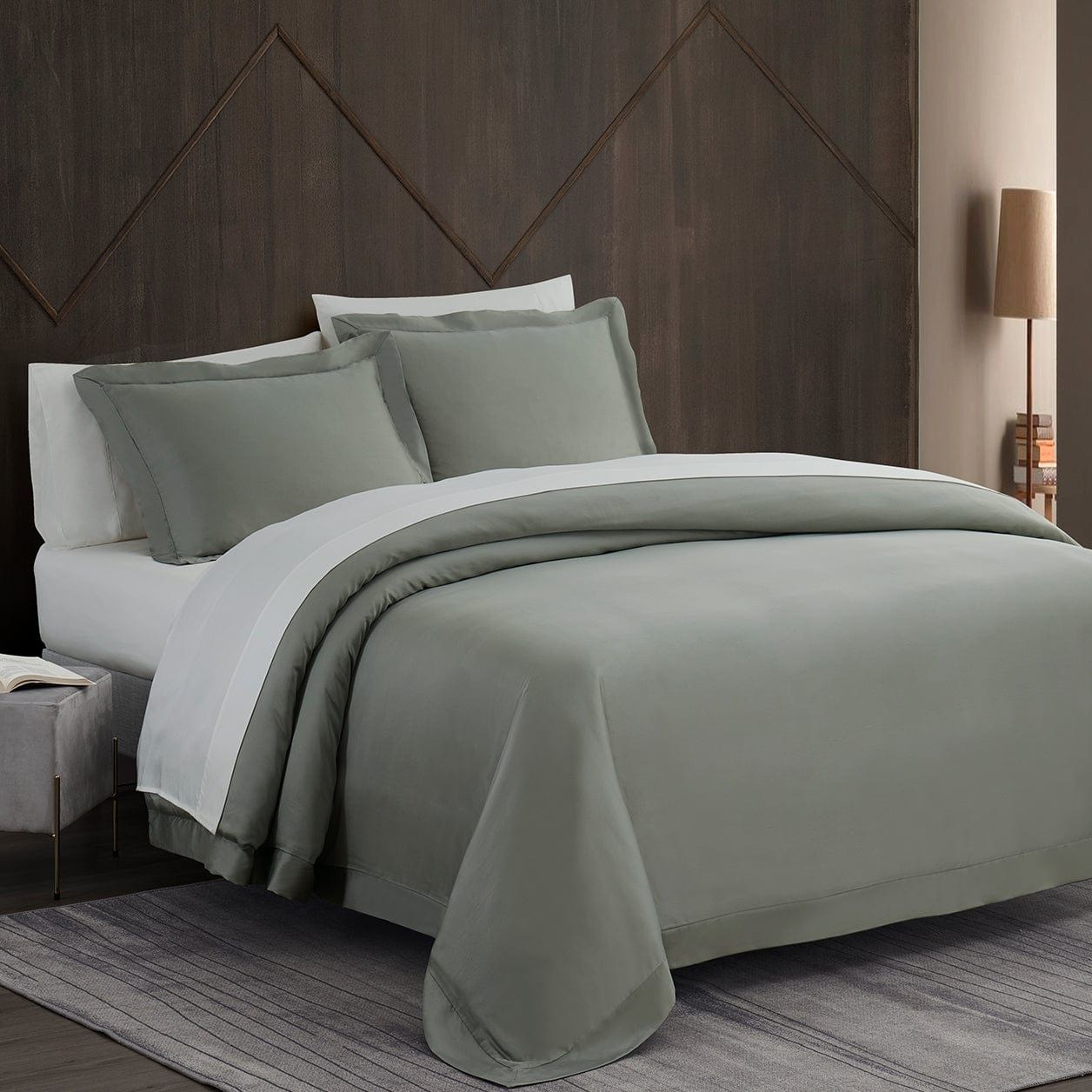Lyocell - King Eucalyptus Duvet Cover Set (Set of 3) - Sage