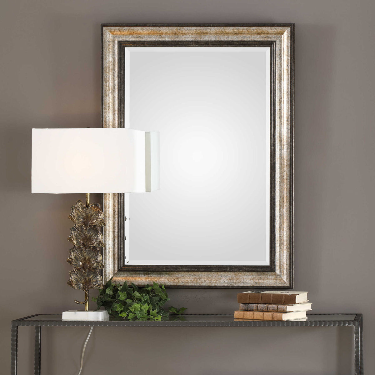 Shefford - Mirror - Antiqued Silver