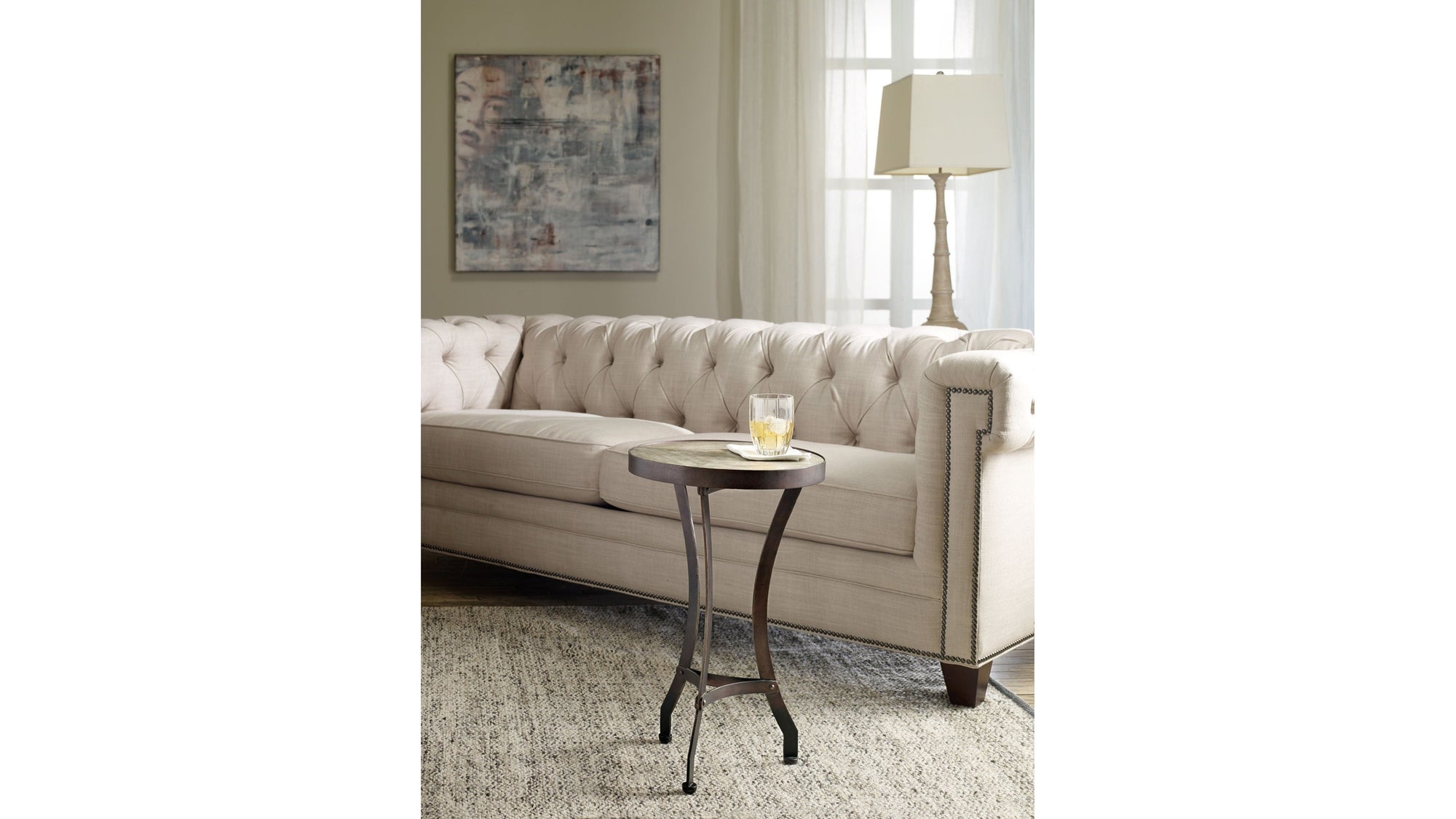 Commerce And Market - Saint Armand Accent Martini Table