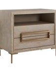 Alessia - Modern Side Table - Light Oak