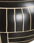 Graphite - Stride Geometric Vases (Set of 2) - Black